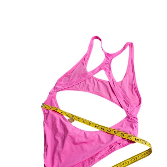 SKIMS Signature Swim Cutout Monokini, One Piece, Pink, Bathing Suit, Size XL - Picture 9 of 9